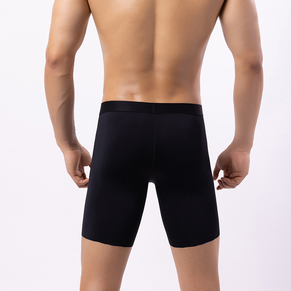 Men Ice Silk Long Leg Shorts B - Long Leg Trunk Men บทวิจารณ์และราคา