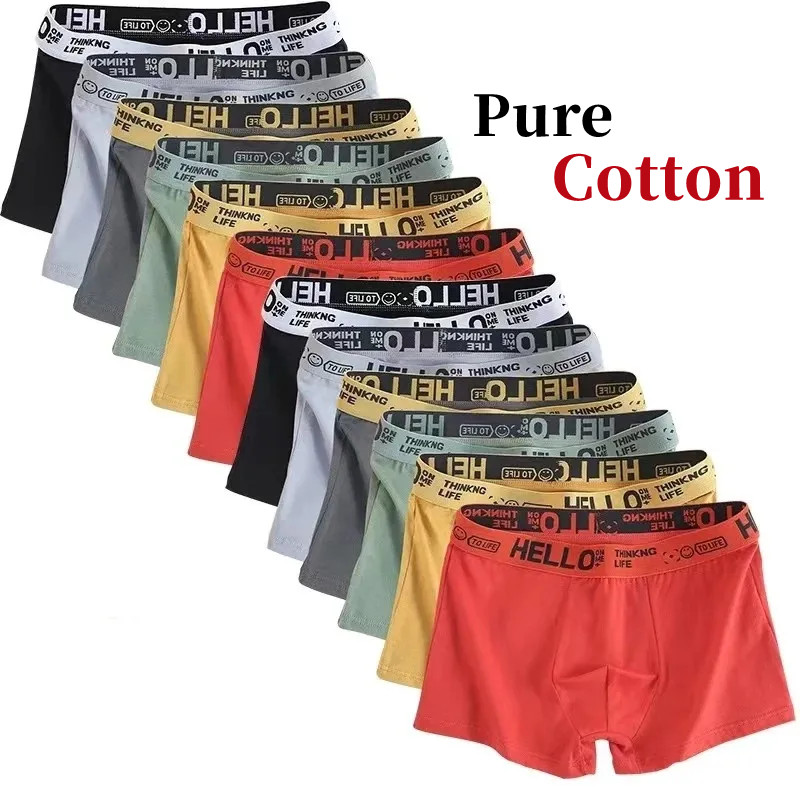 10Pieces/ Men's Underwear Men  - Boxer Brief Pack Cotton บทวิจารณ์และราคา