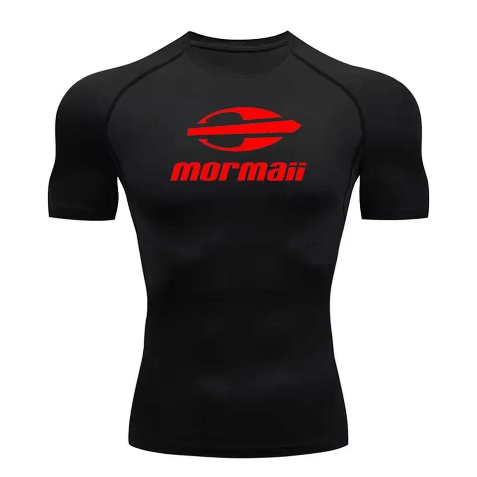 Men Rash Guard Surfing Diving  - T Shirt Tight Fit บทวิจารณ์และราคา