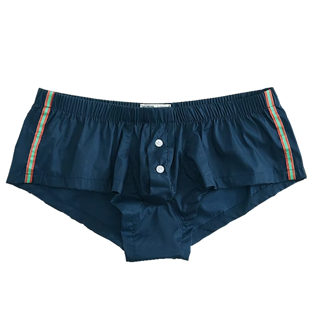 Casual Shorts for Men Sexy Low - Pouch Boxer Pouch บทวิจารณ์และราคา