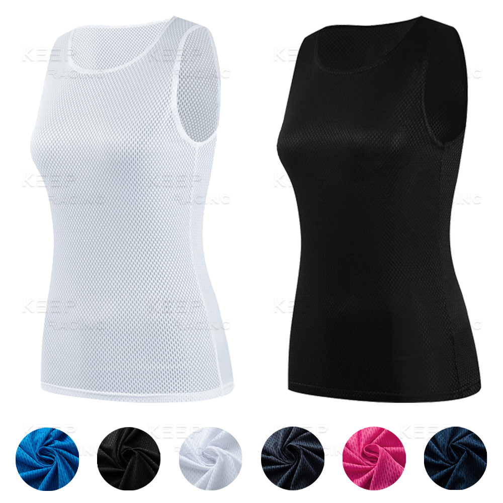 Women Cycling Base Layers Colo - Sleeveless Undershirt บทวิจารณ์และราคา