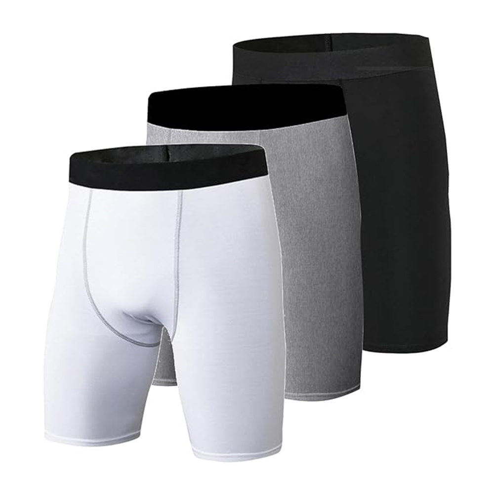 3 Pack Compression Shorts Men  - Compression Shorts Athletes บทวิจารณ์และราคา