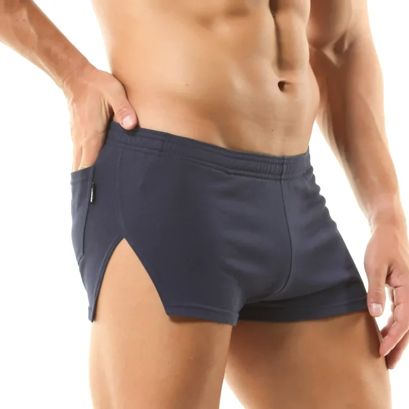 Men's Casual Shorts Solid Colo - Trunk Breathable Men บทวิจารณ์และราคา
