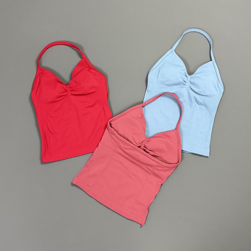 Sports Tank Top Women Halter V - Suspender Tank Top บทวิจารณ์และราคา