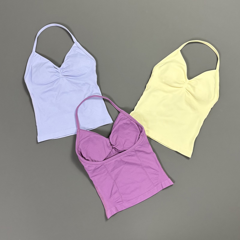 Sports Tank Top Women Halter V - Suspender Tank Top บทวิจารณ์และราคา