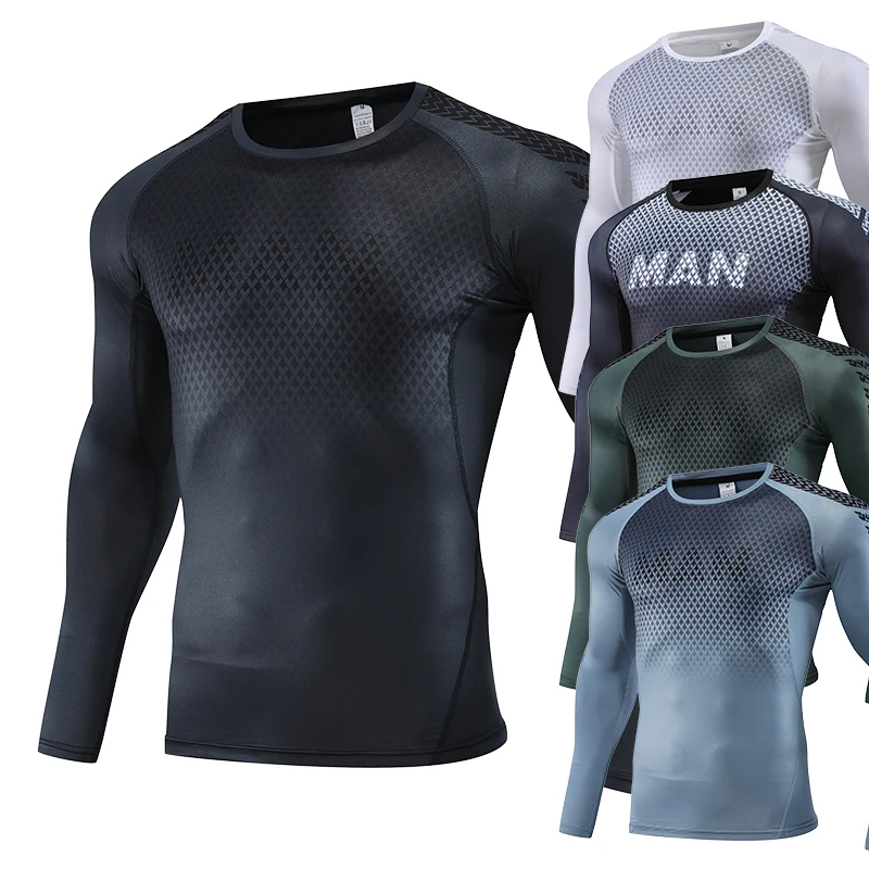 Mens Sport Top for Fitness T-s - T Shirt Tight Fit บทวิจารณ์และราคา