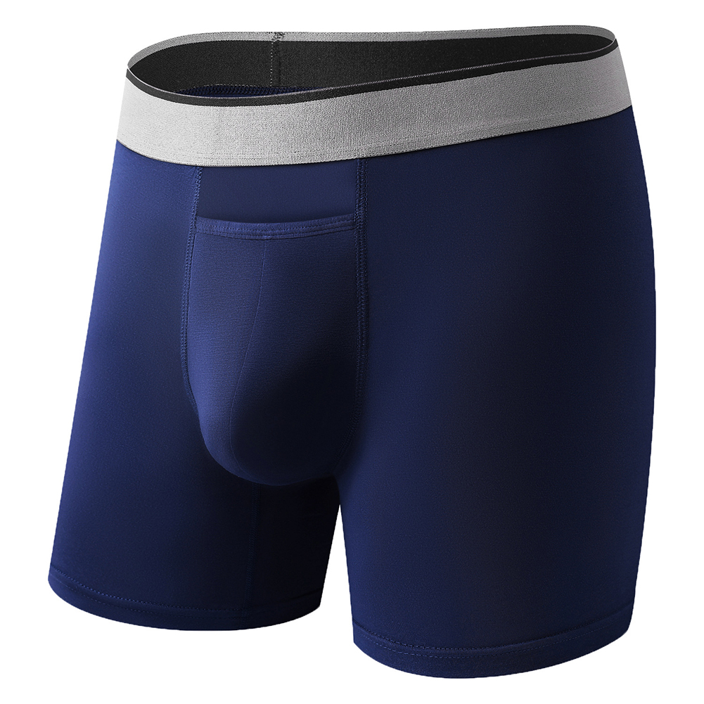 1pc Men Long Leg Shorts Soft U - Bamboo Fiber Trunk บทวิจารณ์และราคา