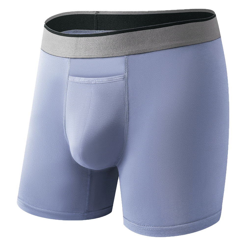 1pc Men Long Leg Shorts Soft U - Bamboo Fiber Trunk บทวิจารณ์และราคา