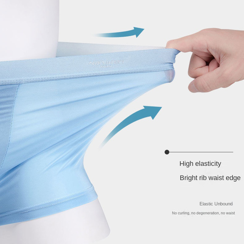4pcs Boxer Shorts Men's Ice Si - Multi Pack Underwear บทวิจารณ์และราคา