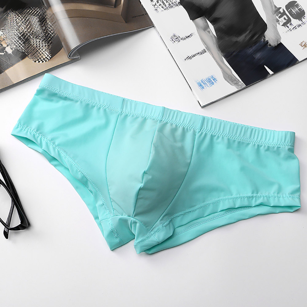 Ice Silk Underwear Boxer Brief - Pouch Boxer Pouch บทวิจารณ์และราคา