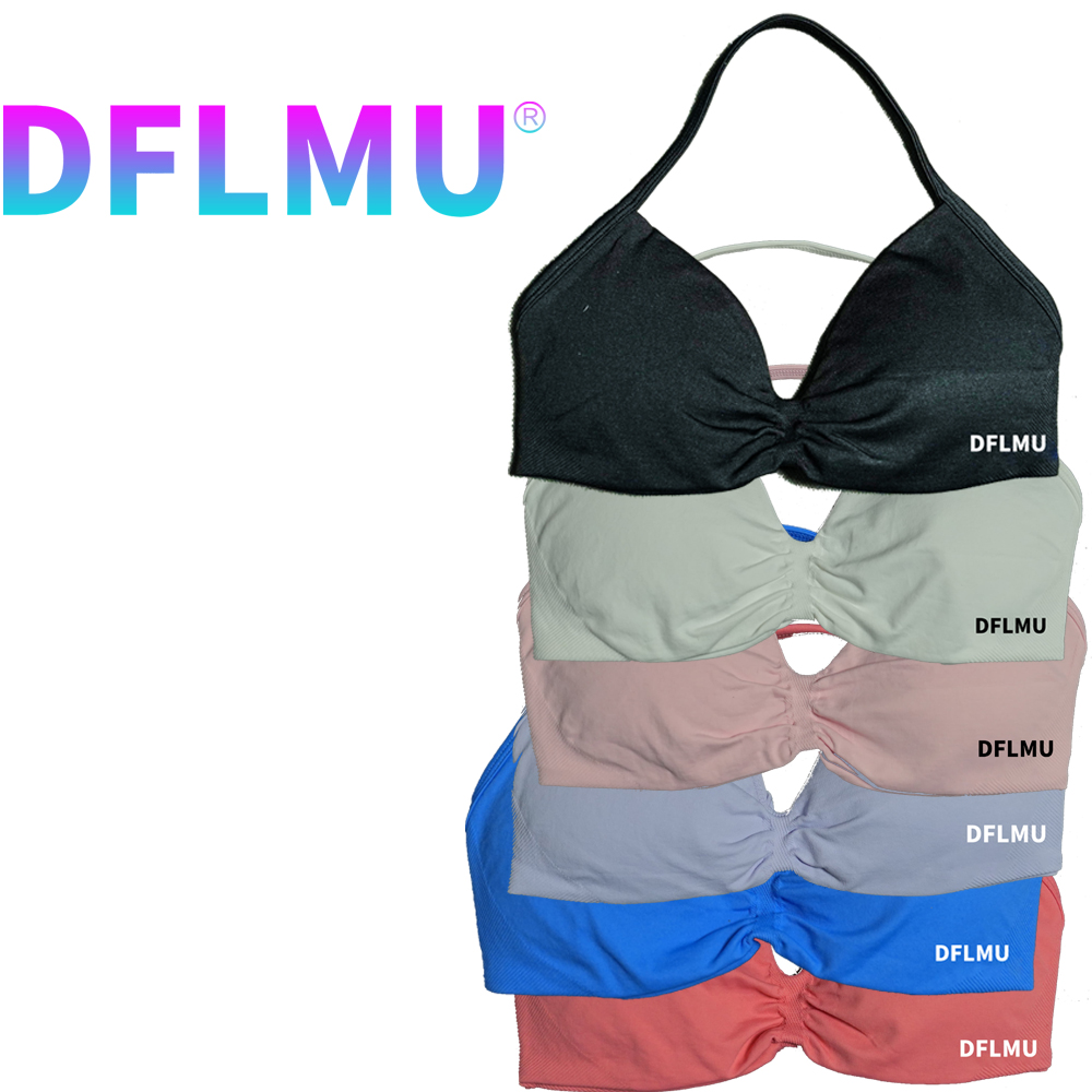 DFLMU Women Halter Sports Bra  - Suspender Tank Top บทวิจารณ์และราคา