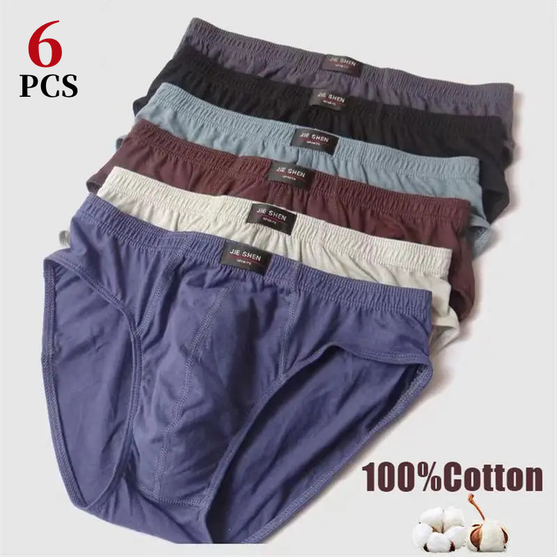 6Pcs/Men's Underwear Cotton Mi - Boxer Brief Pack Cotton บทวิจารณ์และราคา