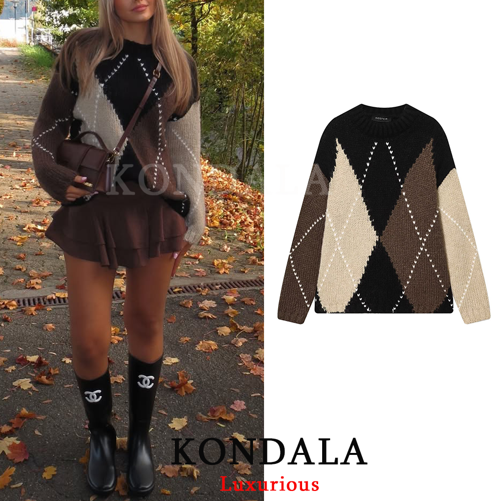 KONDALA Vintage Plaid Knit Swe - Thermal Long John บทวิจารณ์และราคา