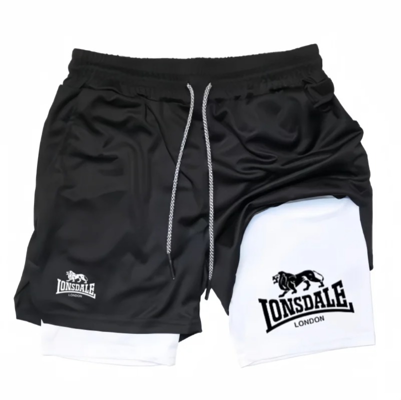 2in1 Running Shorts for Men Gy - Compression Shorts Athletes บทวิจารณ์และราคา