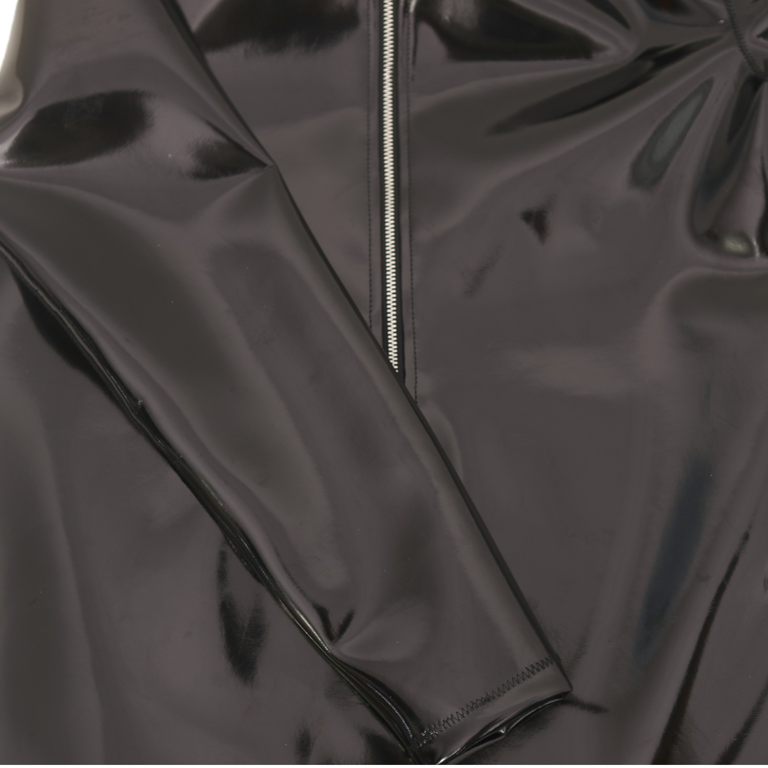 Sexy Men PVC Glossy Shiny Long - T Shirt Tight Fit บทวิจารณ์และราคา