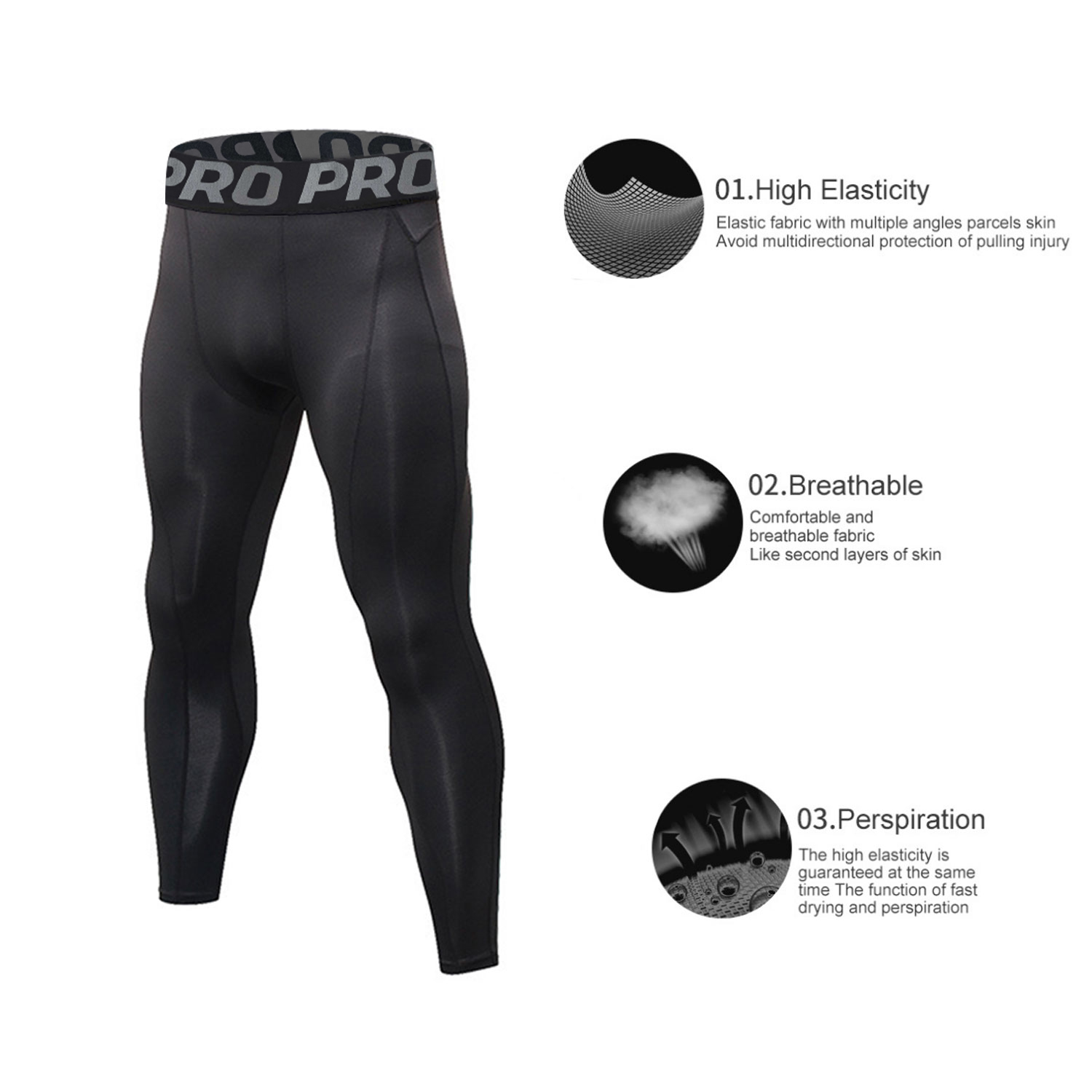 Mens Workout Compression Set P - Compression Long Pant บทวิจารณ์และราคา