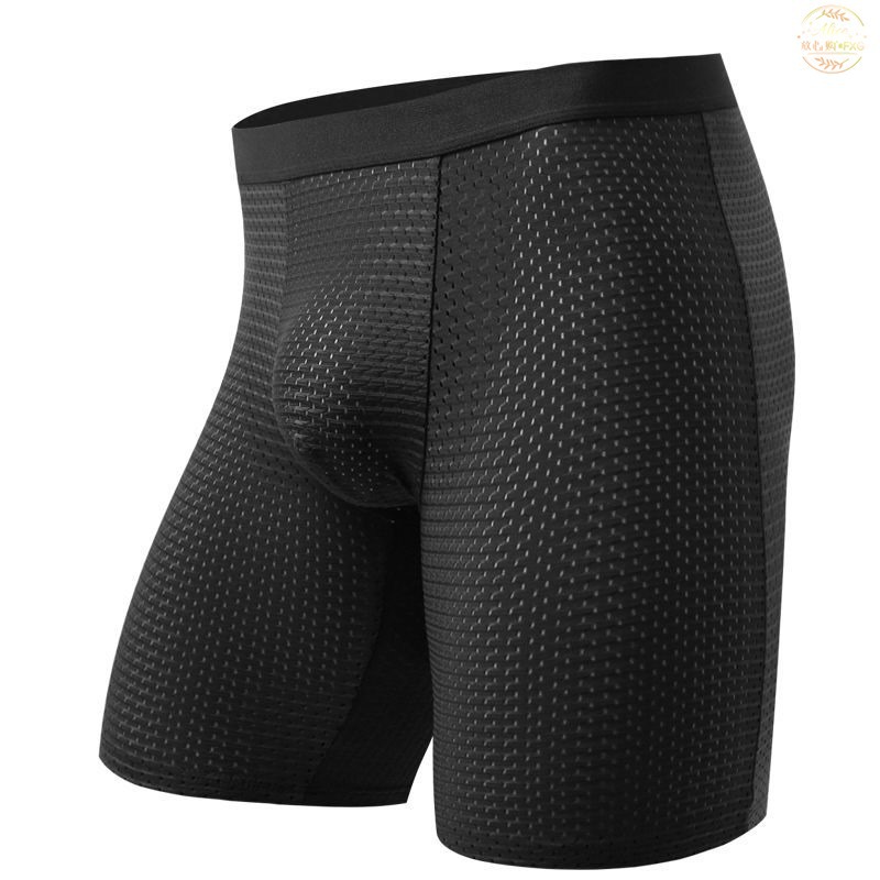 Men's Boxers Shorts Ice Silk M - Long Leg Trunk Men บทวิจารณ์และราคา