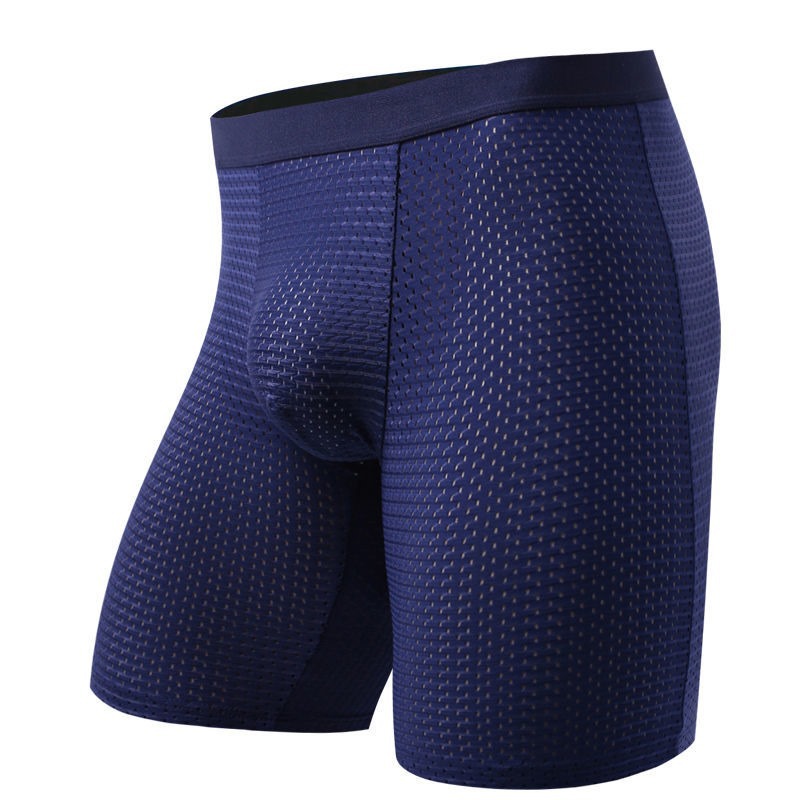 Men's Boxers Shorts Ice Silk M - Long Leg Trunk Men บทวิจารณ์และราคา