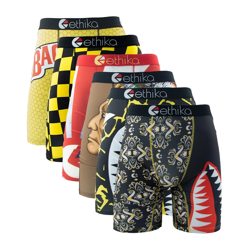ETHIKA 6Pcs Men Underwear Boxe - Boxer Shorts Modal บทวิจารณ์และราคา