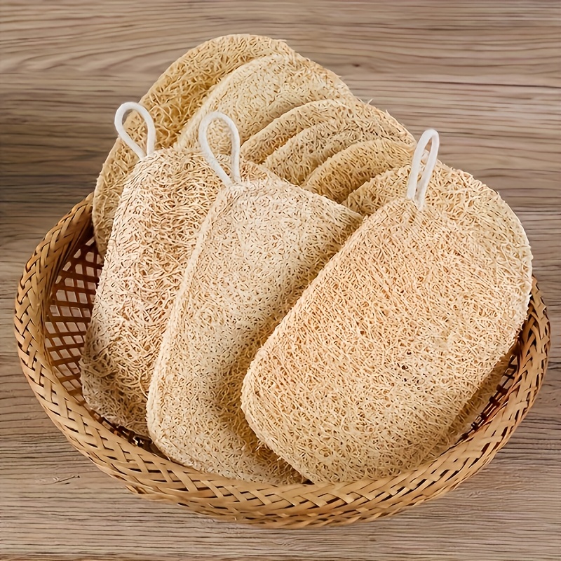 6pcs Natural Loofah Exfoliatin - Bamboo Fiber Trunk บทวิจารณ์และราคา