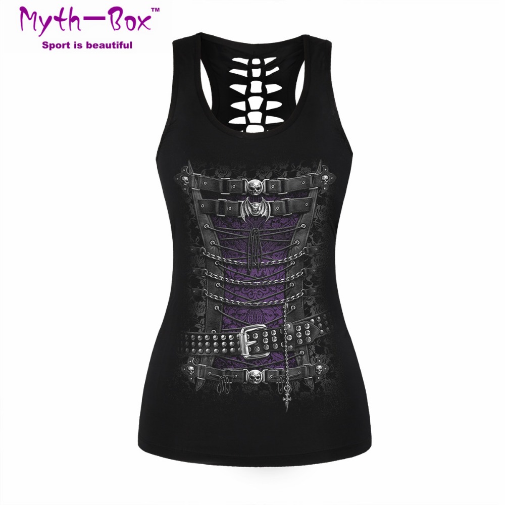 Women Sport Vest Bad Cat Print - Sleeveless Undershirt บทวิจารณ์และราคา