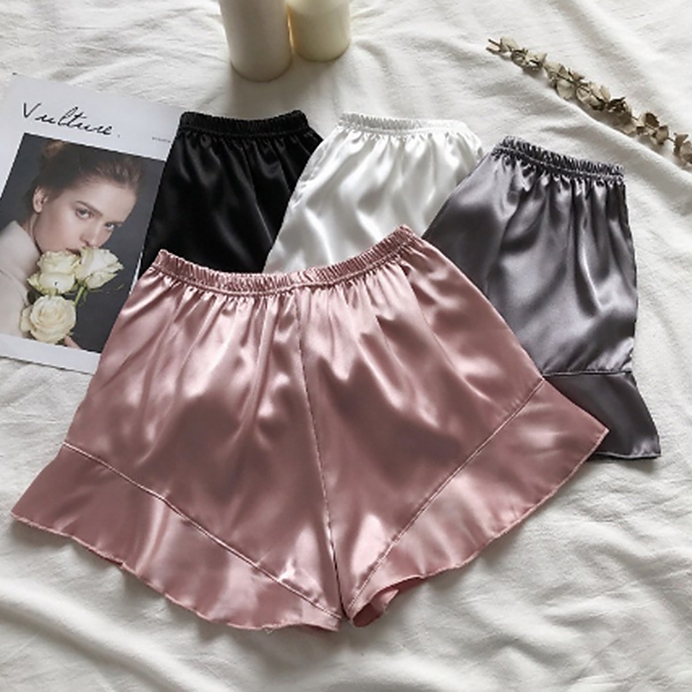 Satin Shorts Women Underwear S - Boxer Brief Pack Cotton บทวิจารณ์และราคา