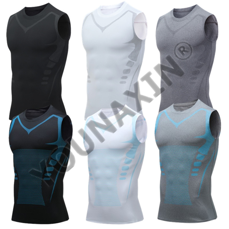 3 Pieces Men's Sleeveless T-Sh - T Shirt Tight Fit บทวิจารณ์และราคา