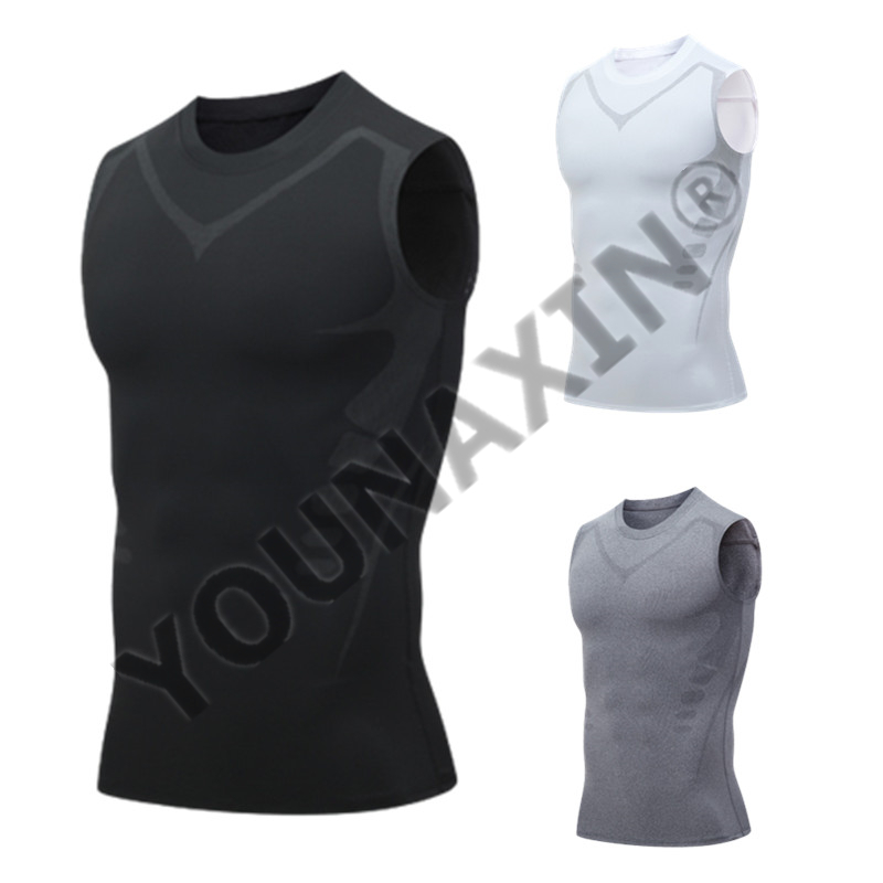 3 Pieces Men's Sleeveless T-Sh - T Shirt Tight Fit บทวิจารณ์และราคา