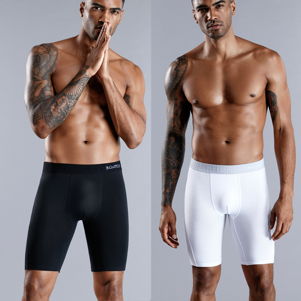 BONITOS Long Boxer Shorts Pant - Boxer Brief Pack Cotton บทวิจารณ์และราคา