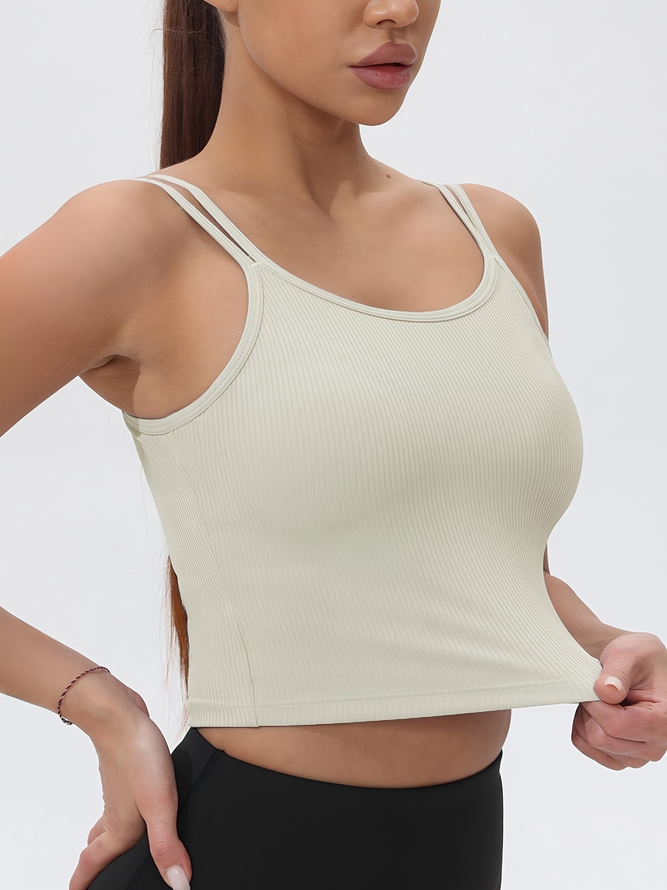 Fitfemme Women's Ribbed Sleeve - Tank Top Ribbed บทวิจารณ์และราคา