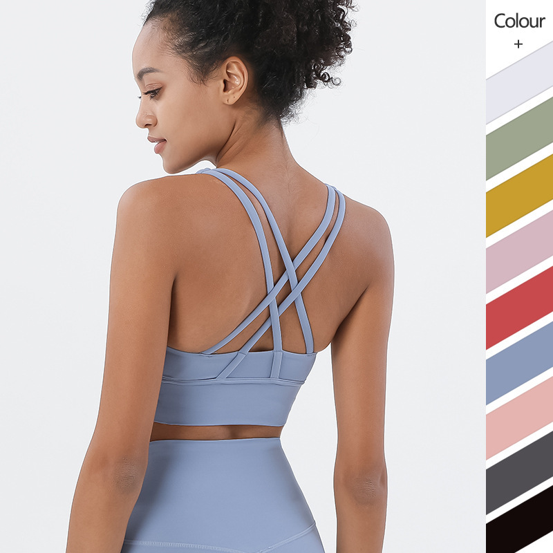 New Cross Back Nylon Yoga Top  - Quick Dry Underwear บทวิจารณ์และราคา